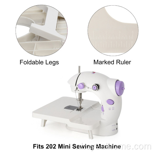 Draagbare kleine naaimachine verlengtafel set